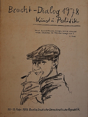 Плакат Brecht-Dialog 1978